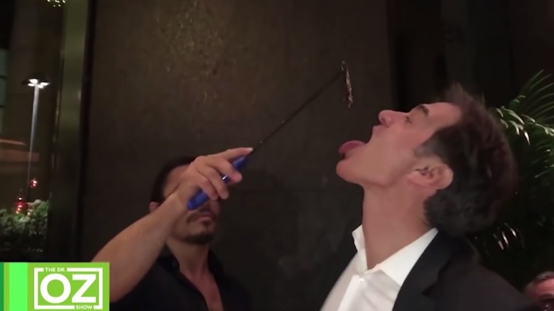 Salt Bae feeding Dr. Oz