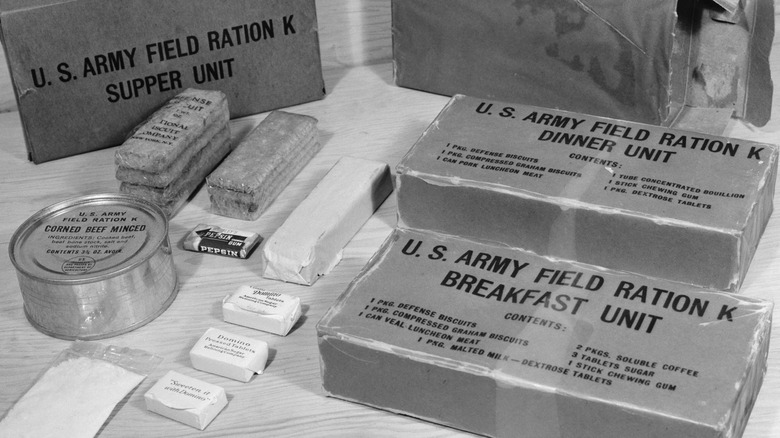 Rations for World War II soldiers