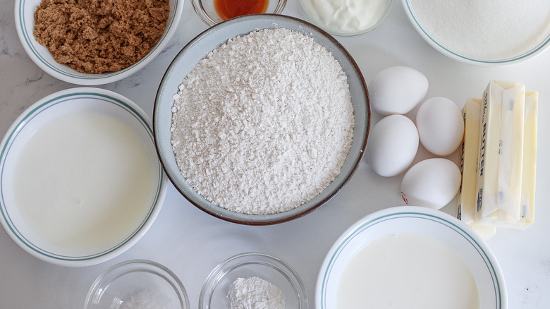 cake and caramel sauce ingredients