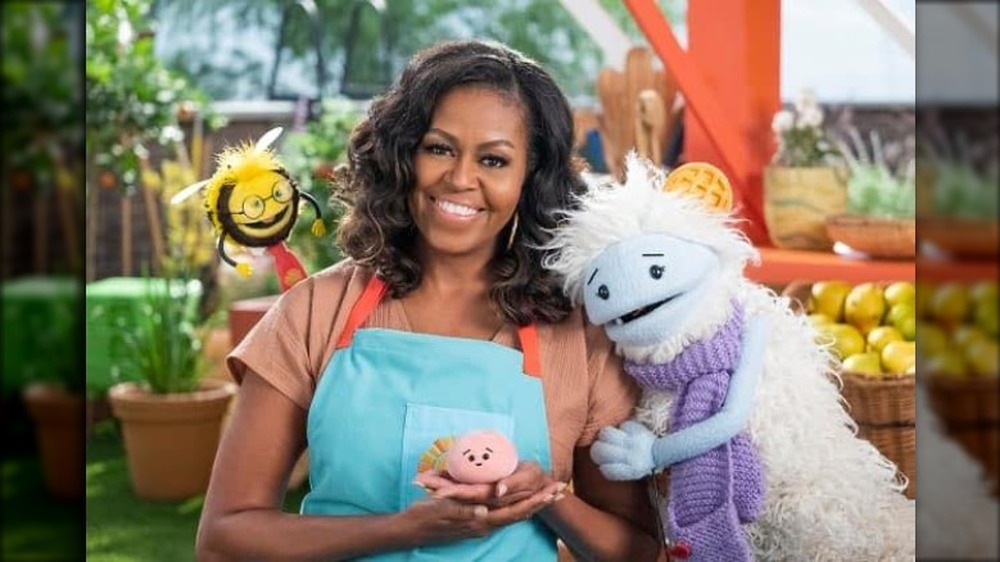 Mrs. Obama with Waffles and Mochi