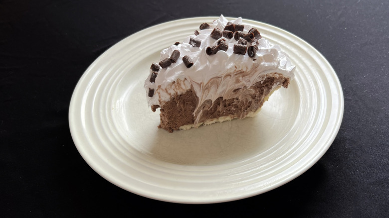 slice of French Silk Pie