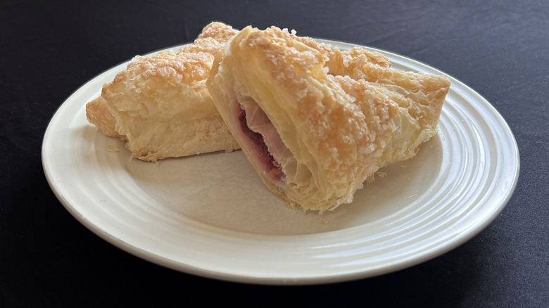 Cherry turnovers on plate