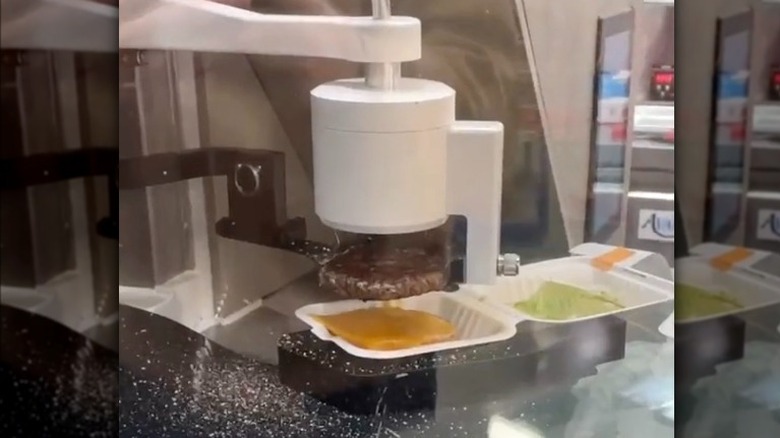 burger making robot at Sam's Club