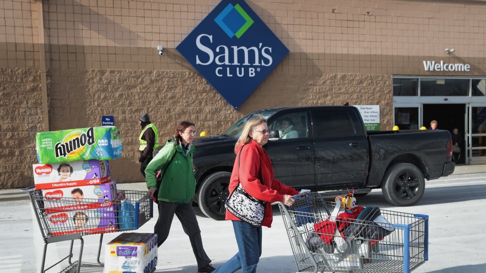 Shoppers at a Sam's Club