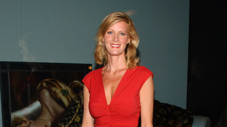 Sandra Lee red dress