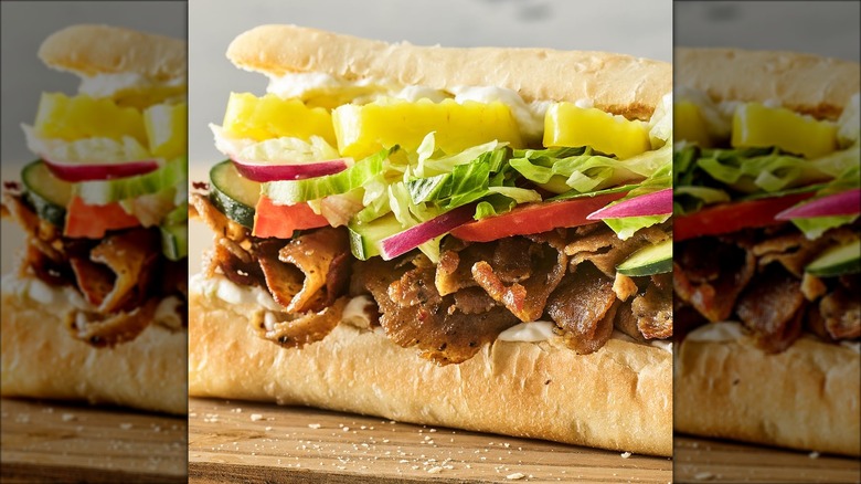 Quiznos sub closeup