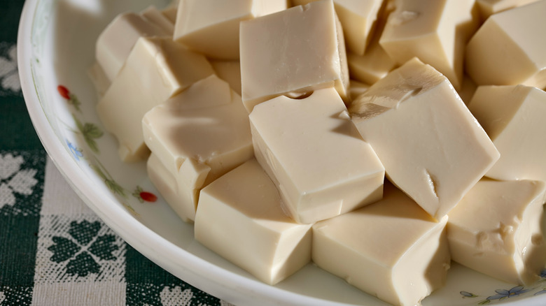 cubes of silken tofu