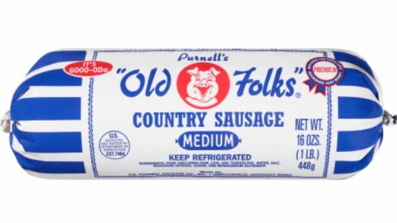 Purnells Old Folks sausage roll