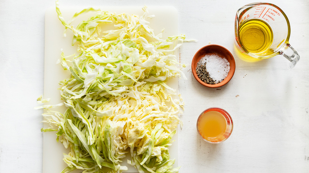 ingredients for sautéed cabbage