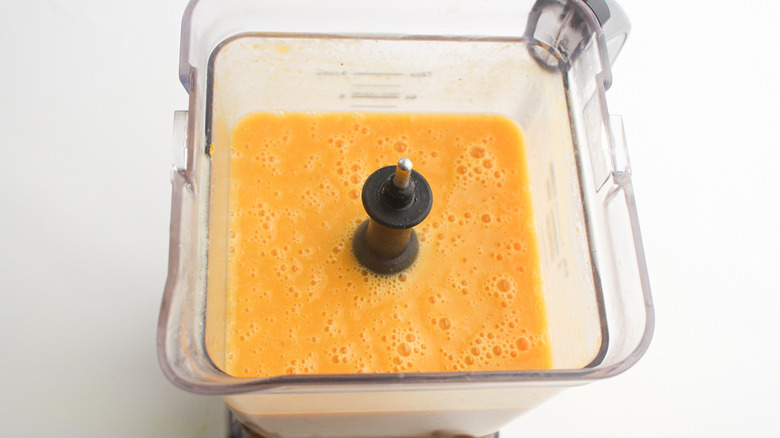 butternut squash in blender