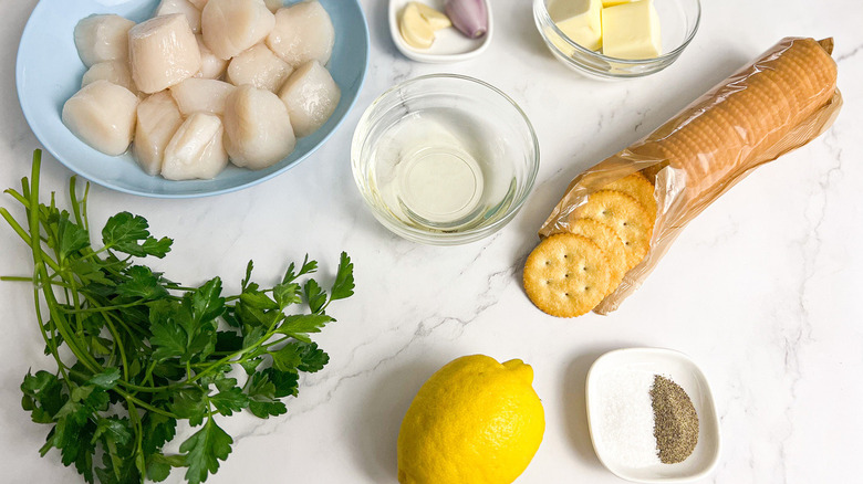 ingredients for scallop casserole