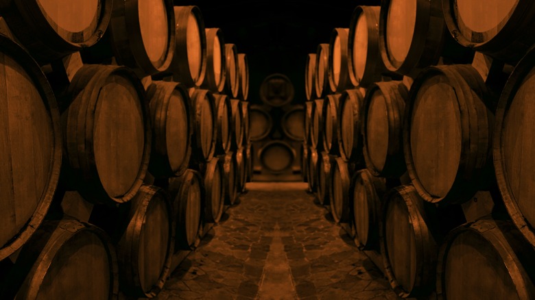 whiskey barrels