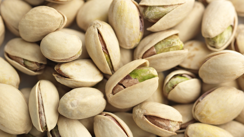 Pile of pistachios