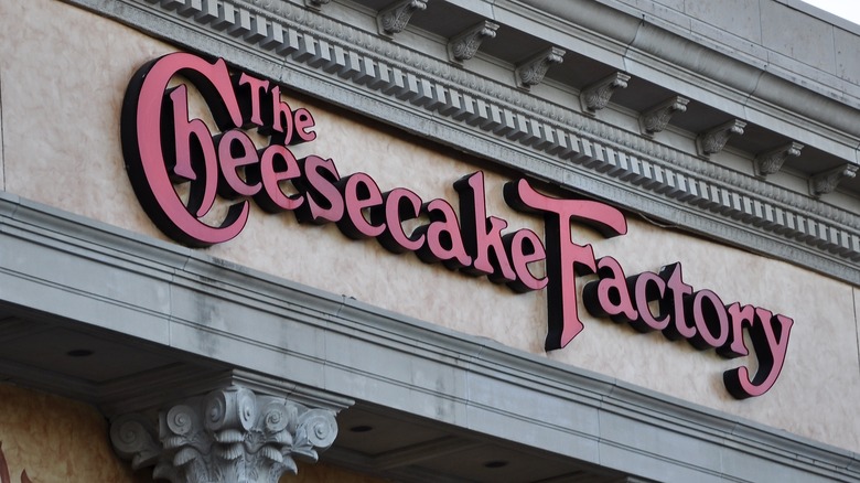 Cheesecake Factory sign