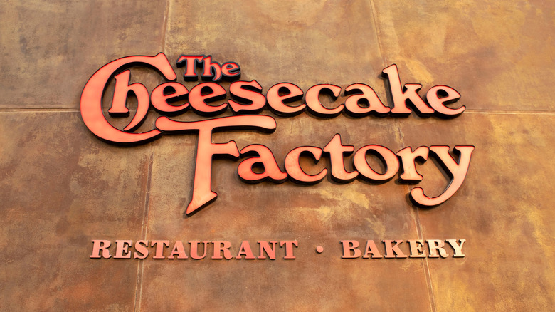 Cheesecake Factory signage