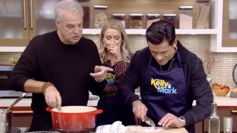 Eric Ripert in Kitchen with Kelly Ripa and Mark Consuelos