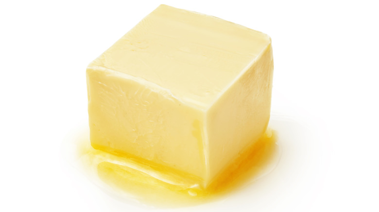 Margarine Cube Melting