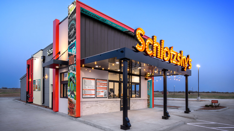 Exterior of a new Schlotzsky's restaurant