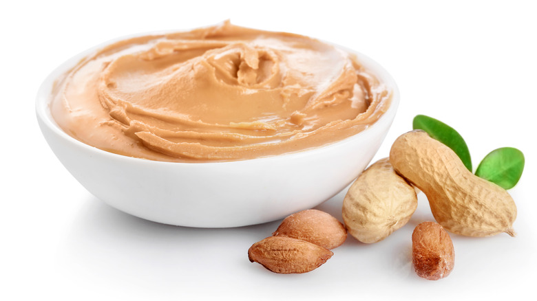 bowl of peanut butter