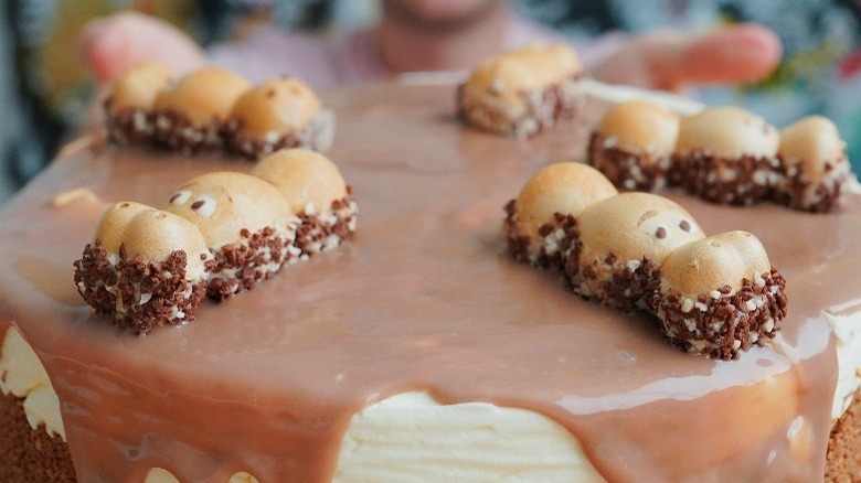 cheesecake with Kinder Happy Hippos
