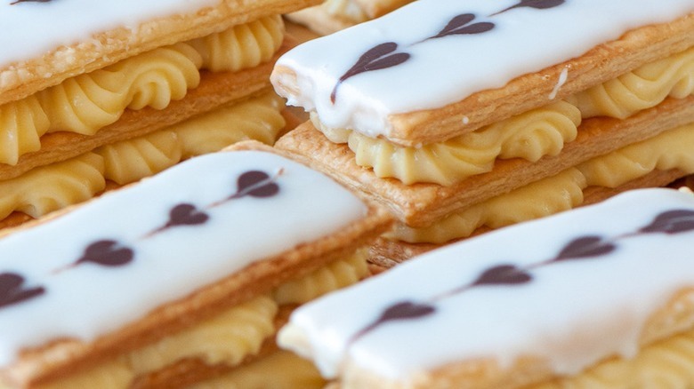 homemade mille feuilles