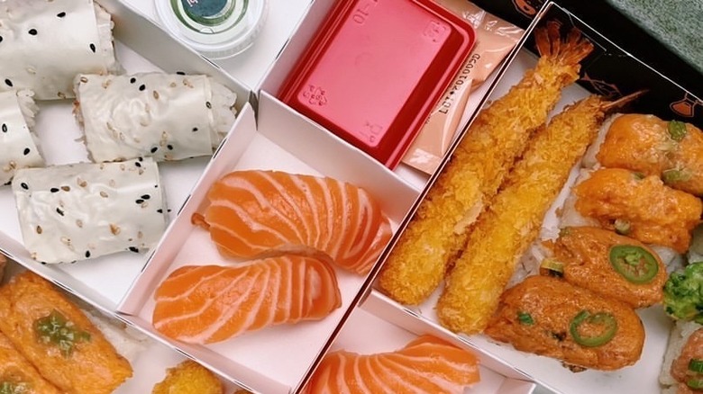 sushi box from Krispy Rice