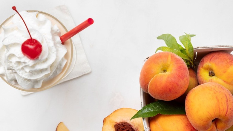 Chick-fil-A peach milkshake