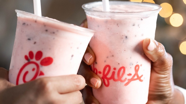 Chick-fil-A peppermint shakes