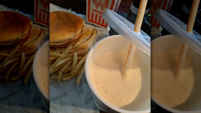 Whataburger peaches and cream shake