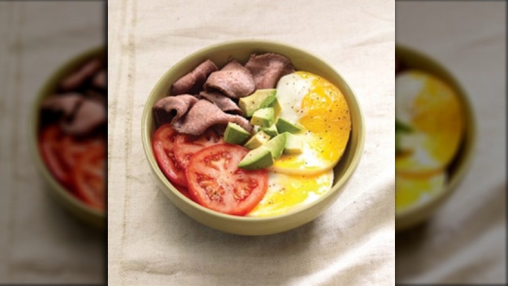 Panera's power breakfast egg bowl with steak