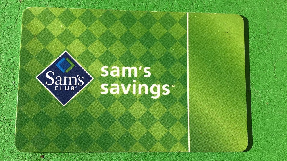 Bright green Sam's Club card