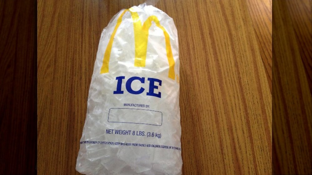 McDonald's sells ice through the drive-thru