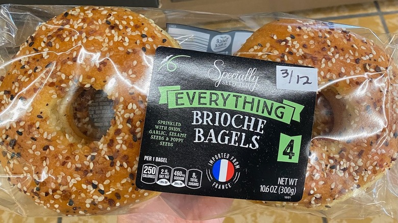 Aldi everything brioche bagels package