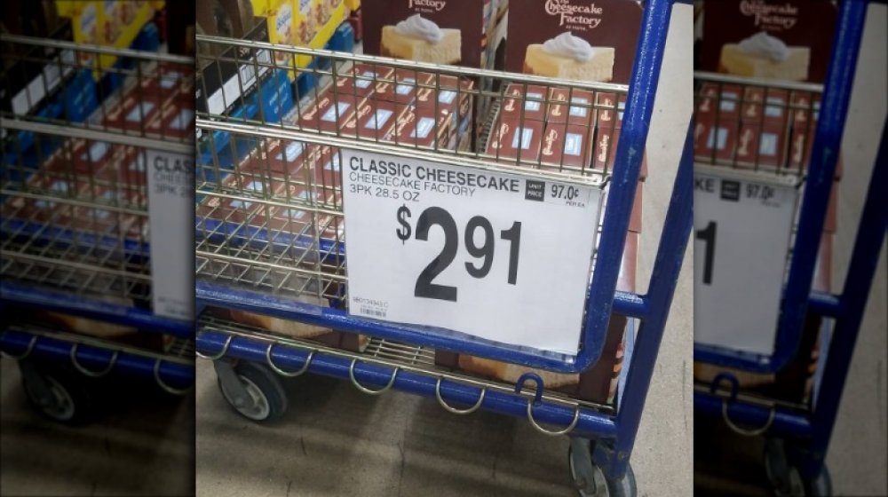 Cheesecake price at Sam's Club's bakery