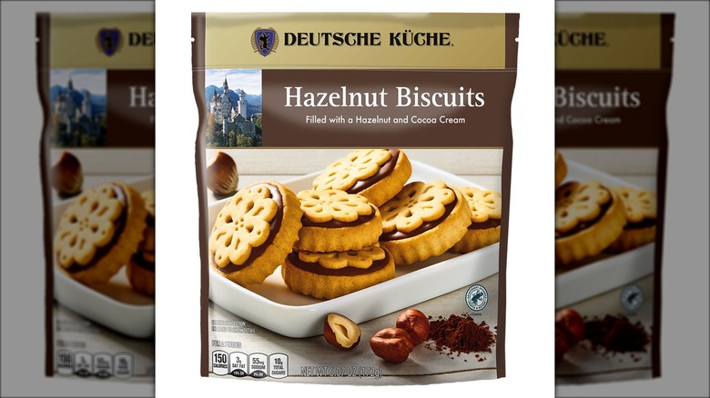 Bag of hazelnut biscuits