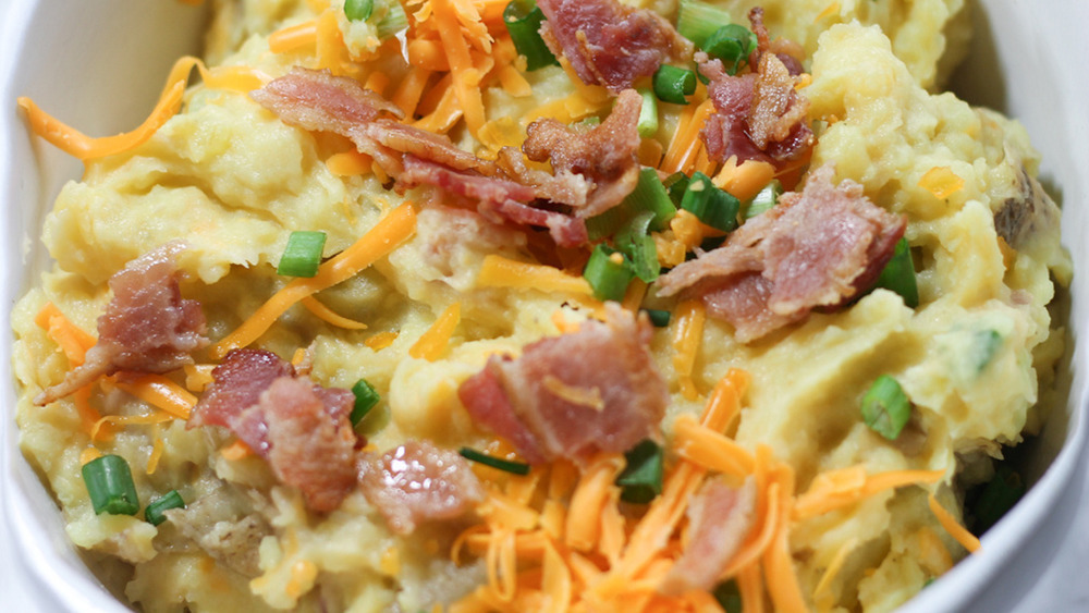 Instant Pot loaded mashed potatoes