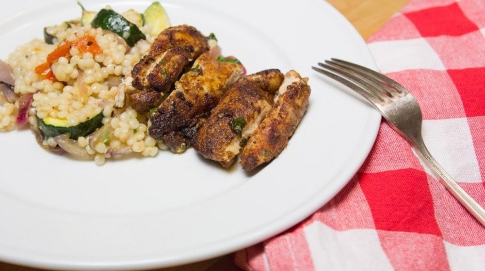 Moroccan chicken with vegetable couscous