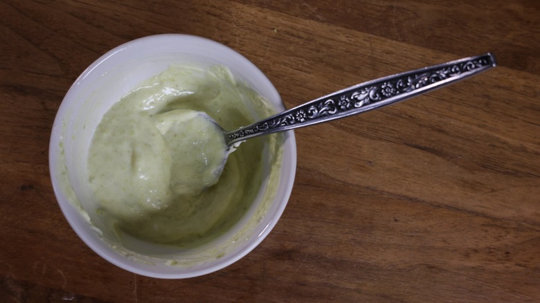 bowl of wasabi mayo