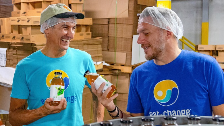 Seth Goldman and Chef Spike Mendelsohn laughing