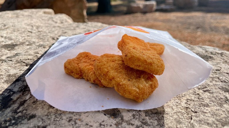 bag of Burger King chicken nuggets