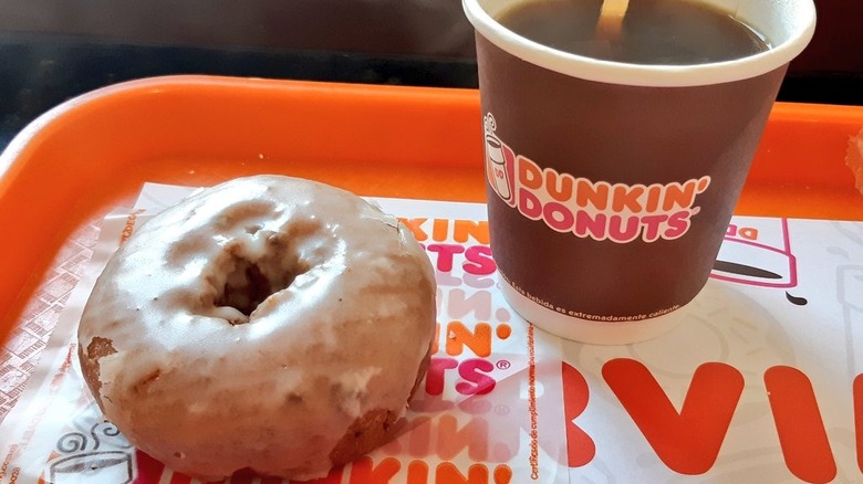 Dunkin' glazed blueberry donut