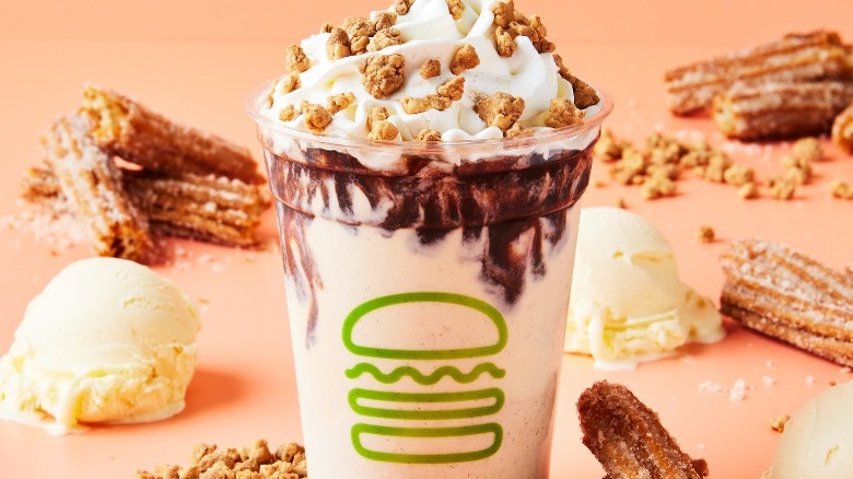 Shake Shack chocolate churro shake