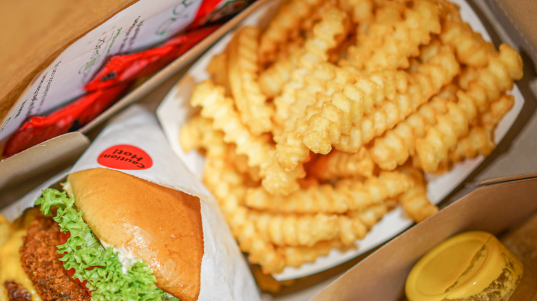 Shake Shack crinkle fries in bag