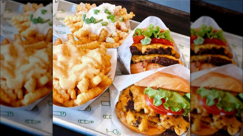 Shake Shack burgers and fries 