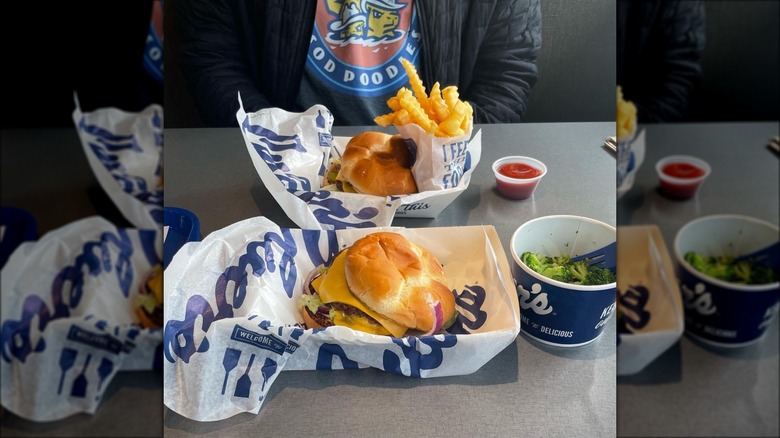 Culver's burgers fries and broccoli