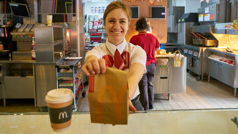 McDonald's worker smiling