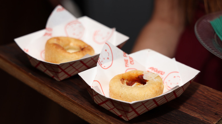 Pizza Cupcake in cardboard dishes