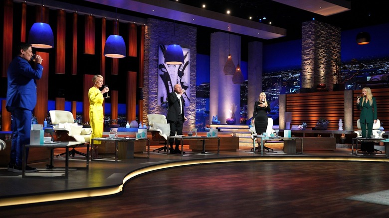 Shark Tank judges drinking wine