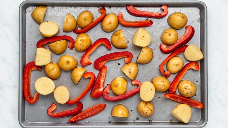 veggies on sheet pan 