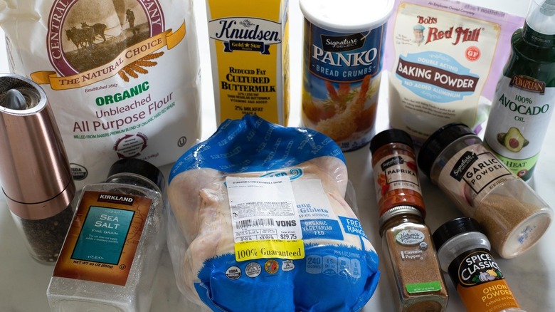 sheet pan fried chicken ingredients